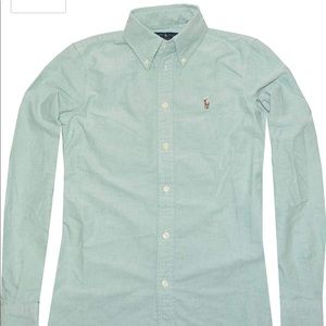 Ralph Lauren Mint Green Slim Fit Oxford Size 6